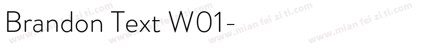 Brandon Text W01字体转换